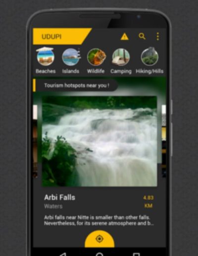 Udupi Tourism app mockup