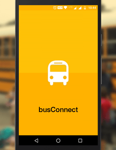NC busConnect app spalsh screen mockup